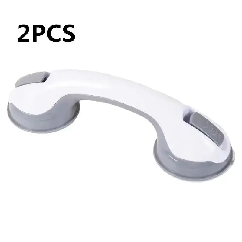 Set of 2 Safety Handle Anti Slip Support Vacuum Suction Cups for shower stability, perfect for home bathroom safety and easy repositioning.