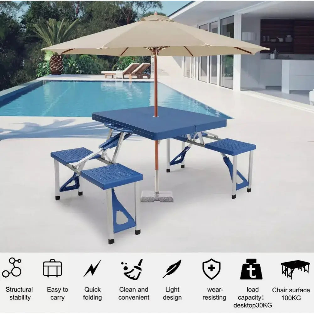 Portable Folding Picnic Table Chair Sets