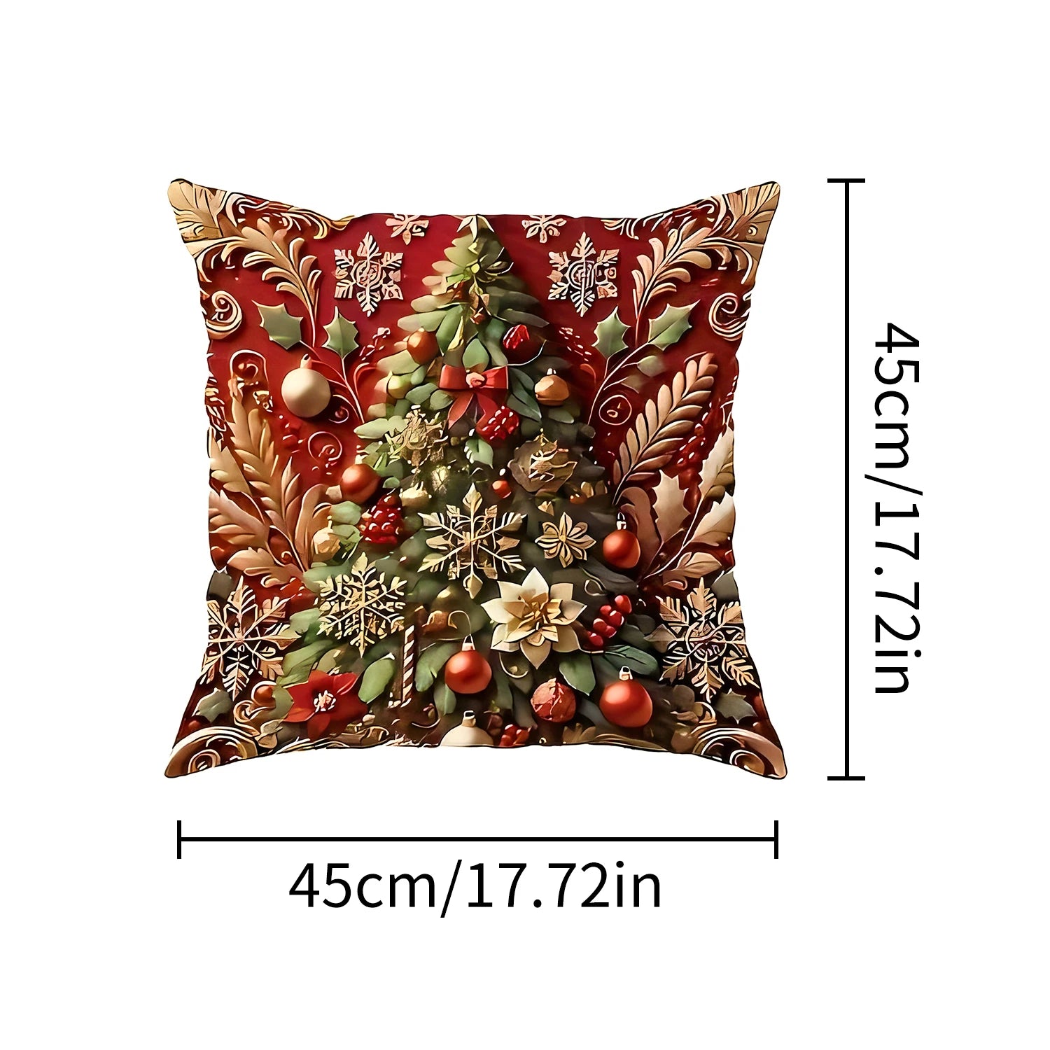 The 1-piece 2D Christmas pillow cover is a simple yet stylish way to add holiday spirit to your home. Featuring vibrant, festive designs such as snowflakes, Santa, or reindeer, this pillow cover instantly transforms any couch or chair into a cozy Christmas corner.
