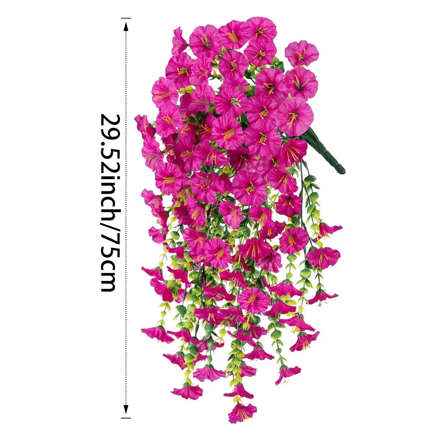 2pcs Artificial Hanging Flowers UV-Resistant