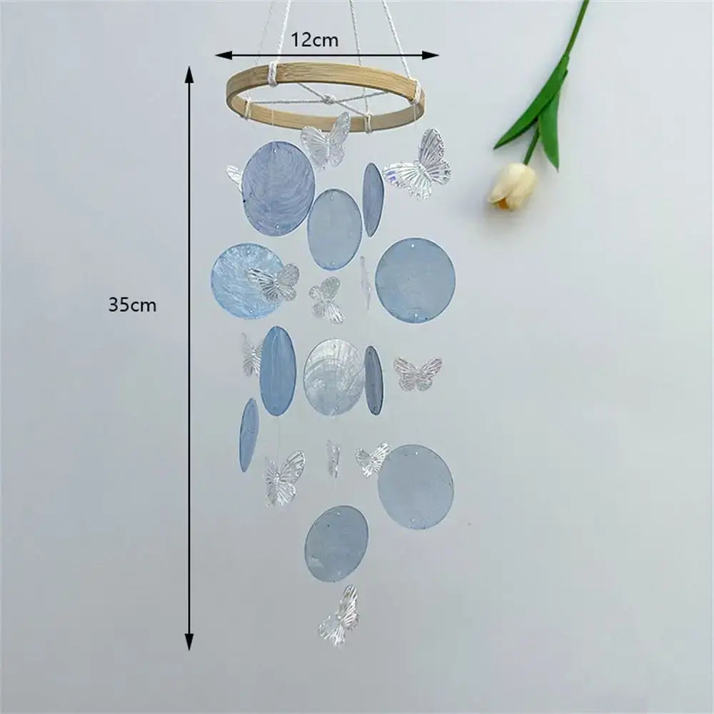 Handmade Rainbow Shell Wind Chimes