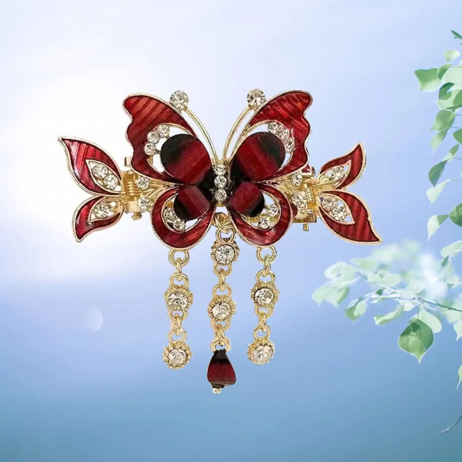 Butterfly Tassel Hair Clip