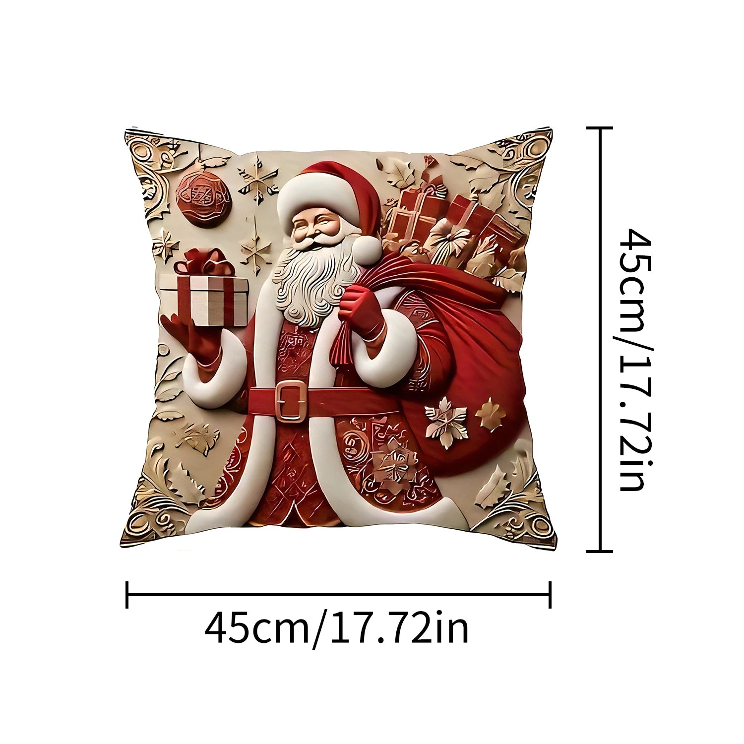 The 1-piece 2D Christmas pillow cover is a simple yet stylish way to add holiday spirit to your home. Featuring vibrant, festive designs such as snowflakes, Santa, or reindeer, this pillow cover instantly transforms any couch or chair into a cozy Christmas corner.