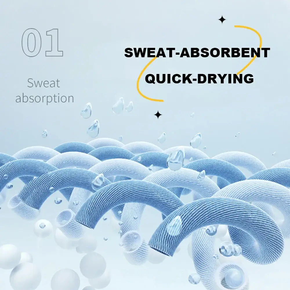 Close-up of sweat-absorbent, quick-drying fabric fibers used in the Running Sweat Absorbing Hair Band.