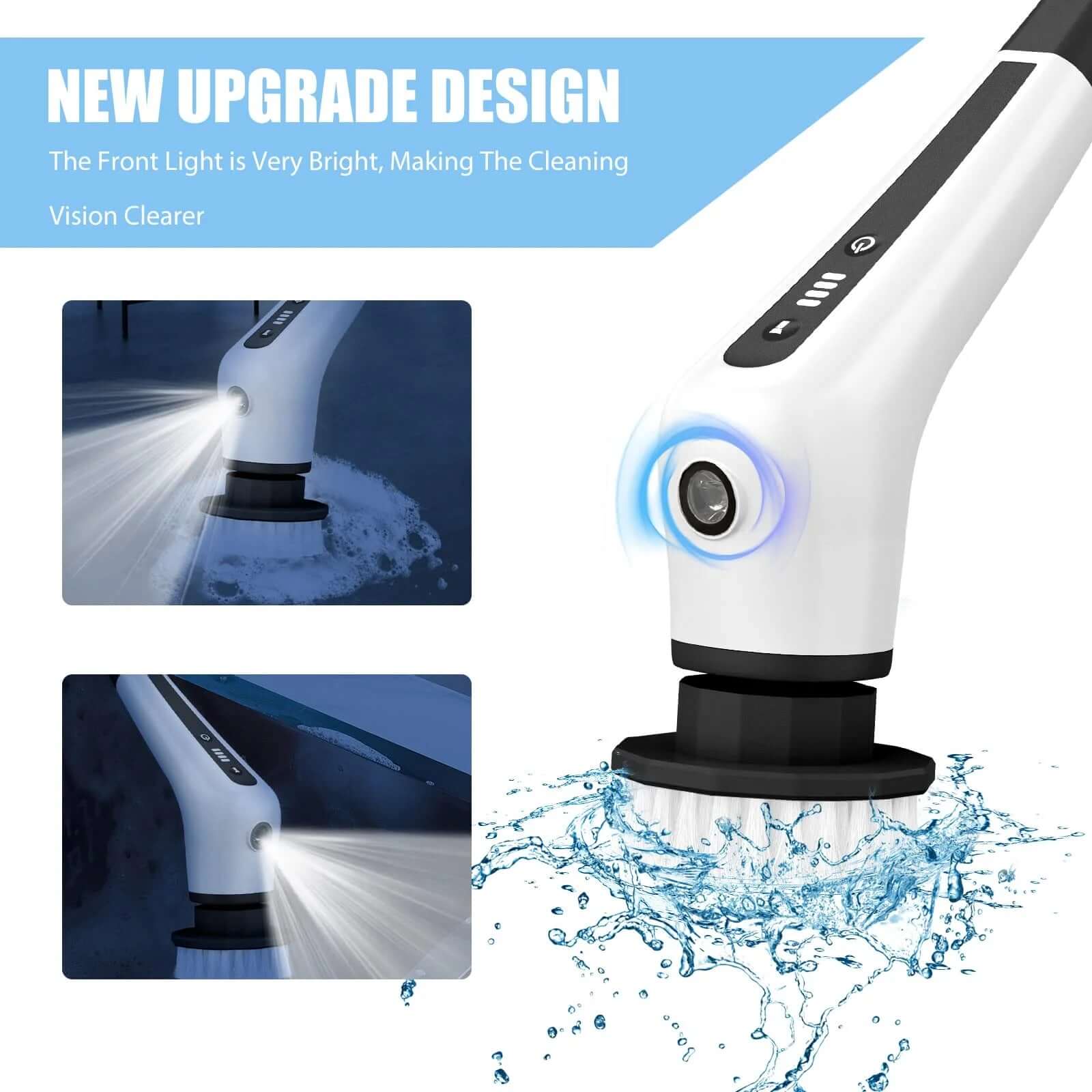 Transform Your Cleaning Game with the Flnelien Cordless Electric Spin Scrubber! 💪✨ 7 Brush Heads & 48